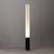 Mid-Century Modern 1980s Tambo Cylindro 60" Accent Floor Lamp - Black Oak, Satin Nickel, Frosted Acrylic, Dimmer Switch For Sale - Image 3 of 7