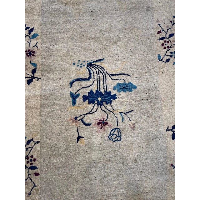 Textile Early-19th Century Antique Chinese Small Rug - 5'10'' X 3'3'' For Sale - Image 7 of 9