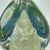 1990s Robert Eickholt Egg Paperweight 3-Sided Opalescent Glows 4.5” Vintage Signed For Sale - Image 13 of 18