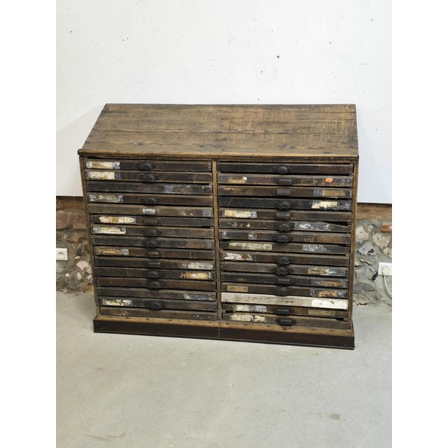 Printing Press Chest, 1900s For Sale - Image 3 of 13