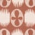 Mid-Century Modern Schumacher x Drusus Tabor Lunaria Fabric in Blush on Terracotta For Sale - Image 3 of 4