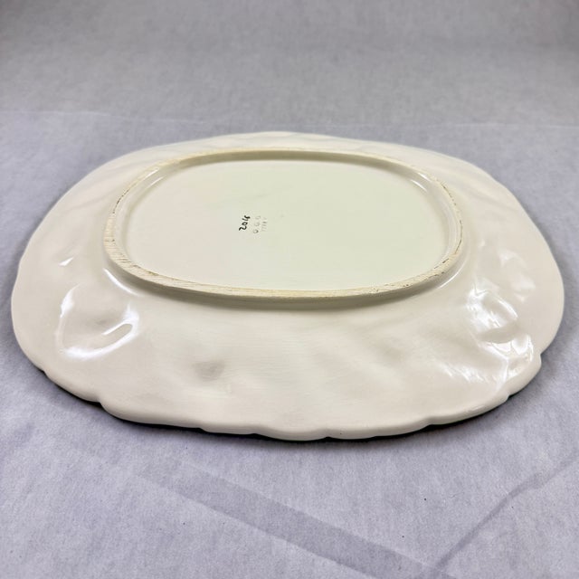 Mid 20th Century Italian Yellow Lemon on Green Leaf Platter For Sale - Image 11 of 13