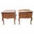 White Furniture French Country Two-Drawer Maple Side Tables For Sale - Image 10 of 10