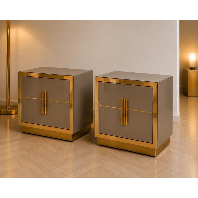 Contemporary Italian Nightstands from Justfurnituress SRL, 2026, Set of 2 For Sale - Image 3 of 12