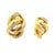 Vintage 2 Carat Diamond Swirl Earrings in 14k Yellow Gold With Omega Backs, A Pair For Sale - Image 4 of 12