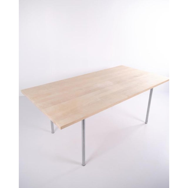 Model CH318 in Beech Dining Table with Extension Leaves by Hans J. Wegner for Tranekær Furniture, 2002 For Sale - Image 9 of 18