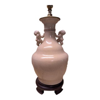 Antique Chinese Style Lamp - Unmarked For Sale