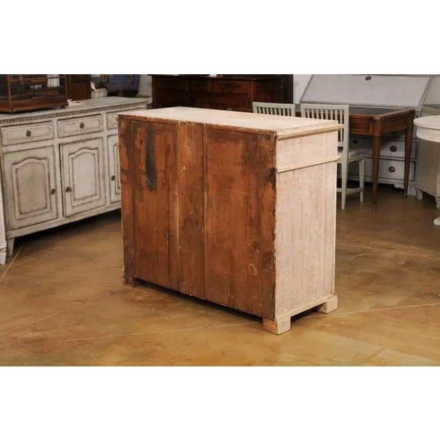 Swedish Gustavian Period 1780s Sideboard with Original Paint and Carved Panels For Sale - Image 12 of 13