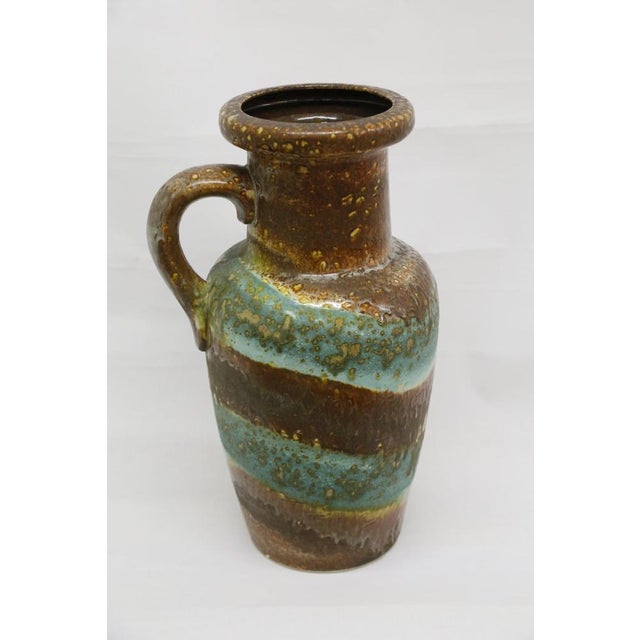 Brown Vintage Austrian Ceramic Jug For Sale - Image 8 of 8