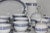 Antique White French Blue & White Porcelain Breakfast Service in the “Ferme D’Antan” Pattern by Jacques Coeur France – 24 Pieces For Sale - Image 8 of 12