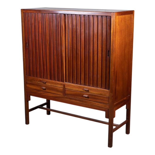 Mahogany Cabinet attributed to Hans J. Wegner, Denmark, 1950s For Sale