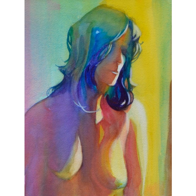 Seated Rainbow Nude Figure by M. E. 'Mike' Bailey For Sale - Image 4 of 5