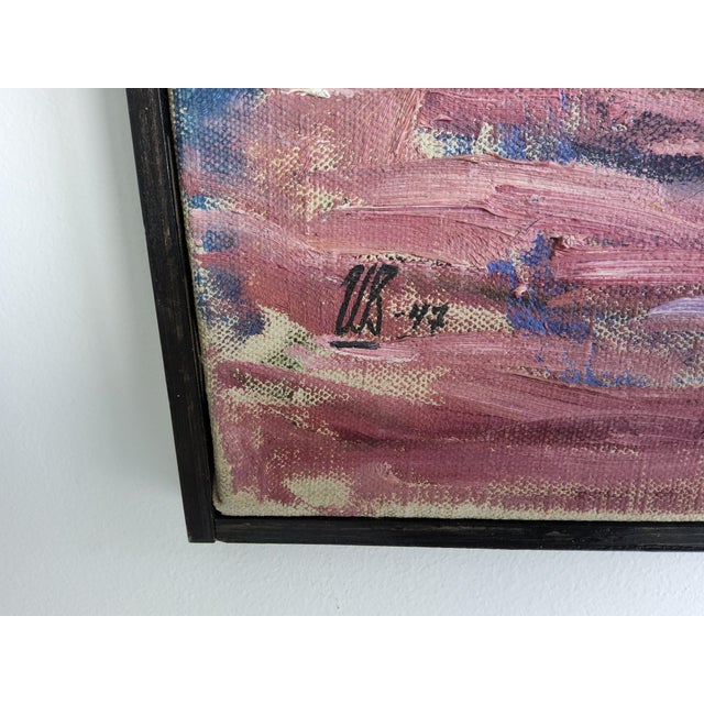 1947 Interior Oil Painting on Linen by Swedish Artist Ulla Borgstrom For Sale - Image 11 of 17