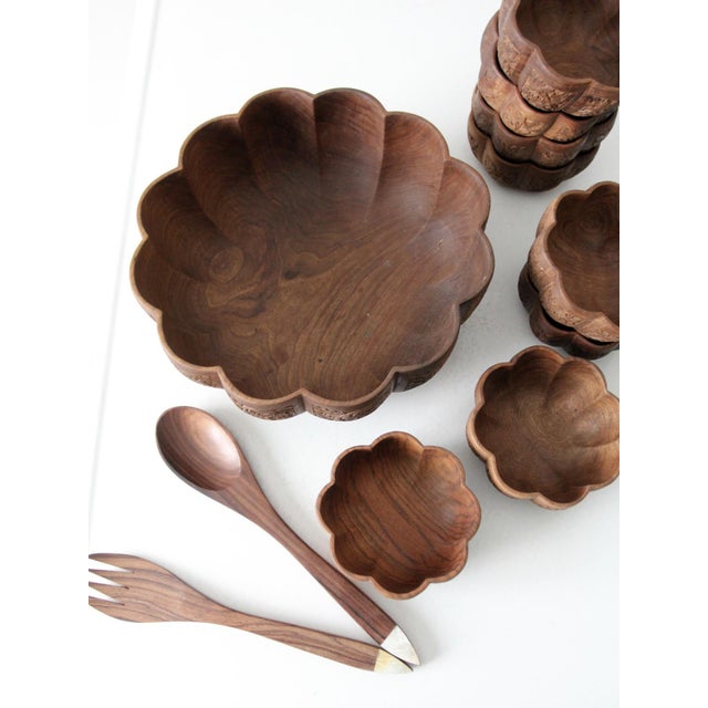 Mid Century Serving Bowl Set For Sale - Image 6 of 12