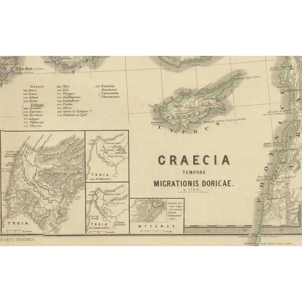 Map of Greece by Aeg, 1880 For Sale - Image 6 of 7