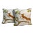 Pair of 16” Square Pillows With a Squirrel Print - Made in U K For Sale