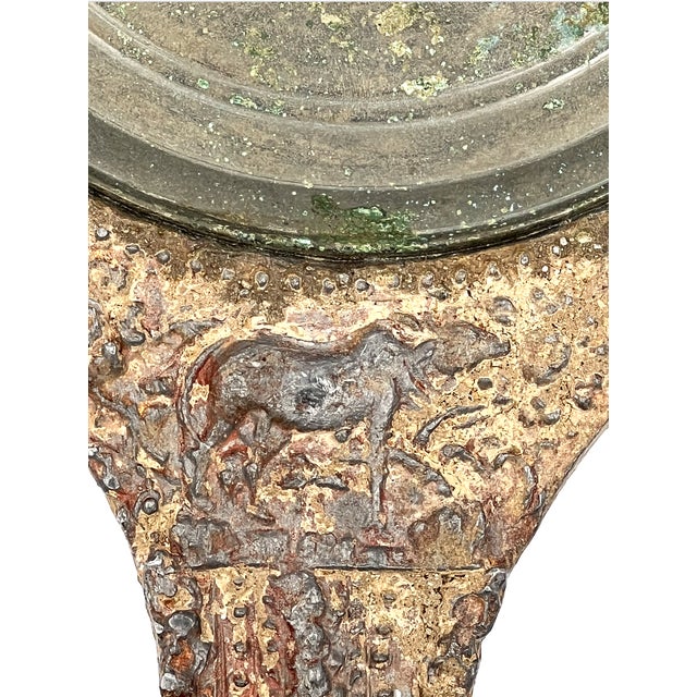15th Century & Earlier Antique Khmer Bronze Mirror For Sale - Image 5 of 7