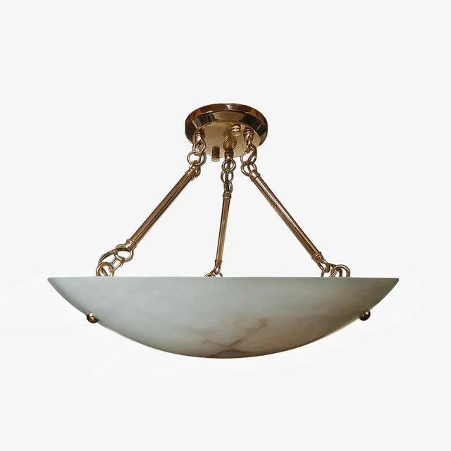 Mid-Century Alabaster Pendant Lamp For Sale - Image 6 of 6