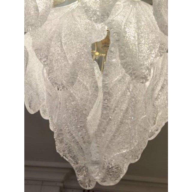 Waterfall Leaves Lamp in Murano Glass For Sale - Image 3 of 4