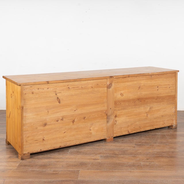 19th Century Long Pine Sideboard Cabinet Console From Denmark For Sale - Image 11 of 11