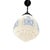 1910s Melon Shaped White SND Blue Damask Pattern Glass Fixtures on Original Payina Holders - a Pair For Sale - Image 9 of 9