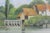 Vintage Oil Painting of a Landscape With a Cottage by the Water Unframed Small Europe For Sale - Image 9 of 9