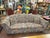 This plush three-seat sofa features a charming all-over floral tapestry upholstery in rich jewel tones, giving cozy...