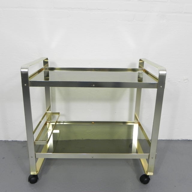 Metal Vintage Space Age Drinks Bar Cart from Av Handwerk, 1970s For Sale - Image 7 of 18