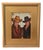 Impressionist Western Cowboys Portrait Painting Including the Antiqued Gold Wood Frame For Sale In Los Angeles - Image 6 of 6