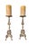 Victorian Antique Belle Epoque Bronze Altar Candle Holders-a Pair For Sale - Image 3 of 17