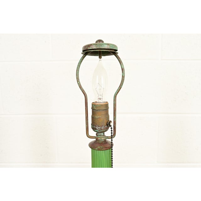 Louis Comfort Tiffany Favrile Art Glass Table Lamp or Desk Lamp, Circa 1910 For Sale - Image 9 of 16