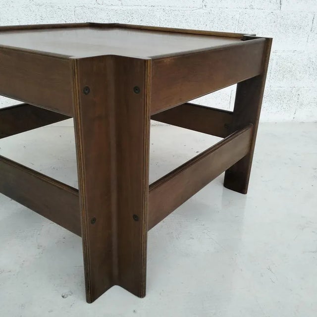 Mid-Century Modern Wooden Zelda Side Table attributed to Sergio Asti for Poltronova, 1960s For Sale - Image 3 of 10