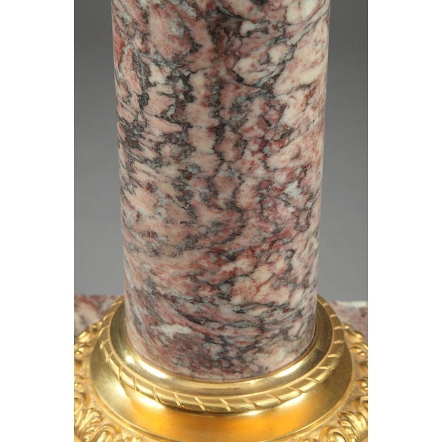 19th Century Napoleon III Brocatelle Marble Column For Sale - Image 14 of 17