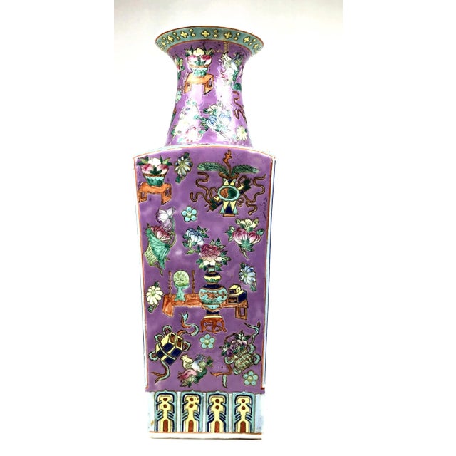1920’s Antique Chinese Porcelain Vase For Sale In Portland, ME - Image 6 of 13
