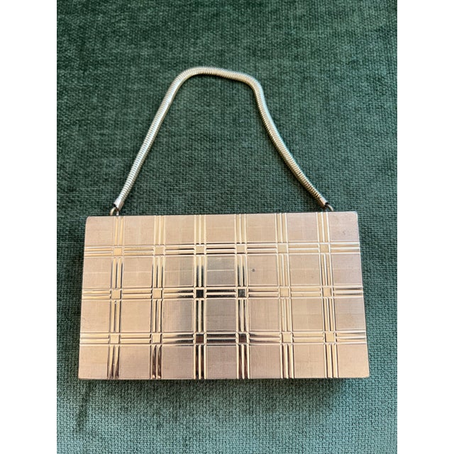 1950s Mid-Century Evans Wristlet Compact Vanity Kit and Cigarette Case For Sale - Image 14 of 18