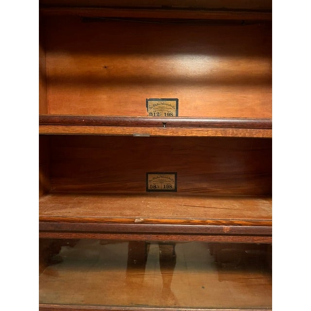 Globe Wernicke Antique 5-Stack Barrister For Sale - Image 4 of 5