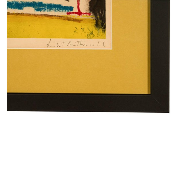 American Abstract Expressionist Color Pochoir "Capriccio" Signed Numbered 80/200 by Robert Motherwell, 1961 For Sale - Image 10 of 10