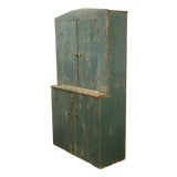 Mid 19th Century Farmhouse Step Back Cupboard For Sale