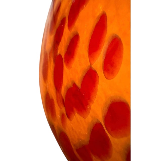 Italian Late 20th Century Italian Tortoiseshell Art Glass Vase For Sale - Image 3 of 12