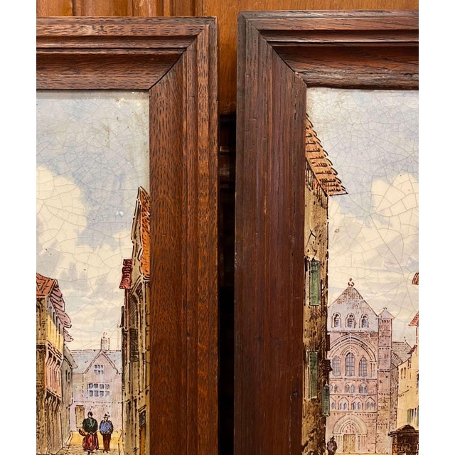 Pair of 19th Century English Minton Ceramic Plaques by J. E. Dean For Sale - Image 12 of 16