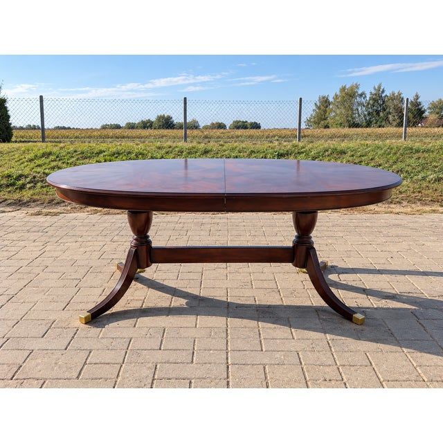 Large Regency Wooden Extendable Table from Heldense For Sale - Image 15 of 18