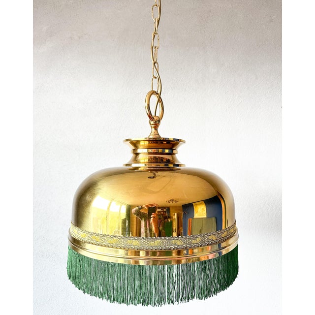 Metal Vintage Pendant Light, 1970s For Sale - Image 7 of 16