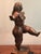 Contemporary Late 20th Century After Fernando Botero Bronze-Patina Dancing Woman Sculpture on Marble Base For Sale - Image 3 of 5