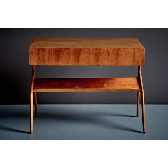 Italian Cherry Wood Lady Writing Desk with Floating Top, 1940s For Sale - Image 6 of 12