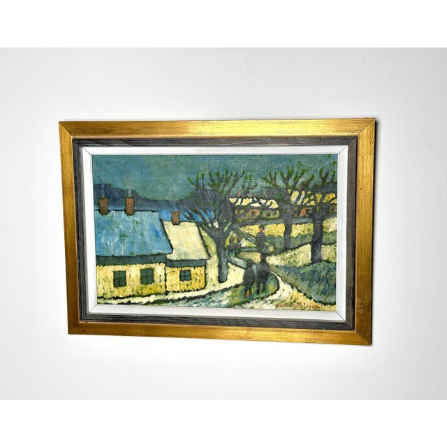 Erik Hilströml, Winter Landscape, 1960s, Oil on Panel, Framed For Sale - Image 12 of 18