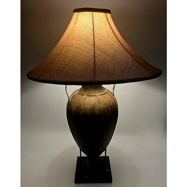 Monumental Tyndale for Frederick Cooper Gadrooned Urn Lamp, Chicago, C. 1970s–80s For Sale - Image 17 of 18