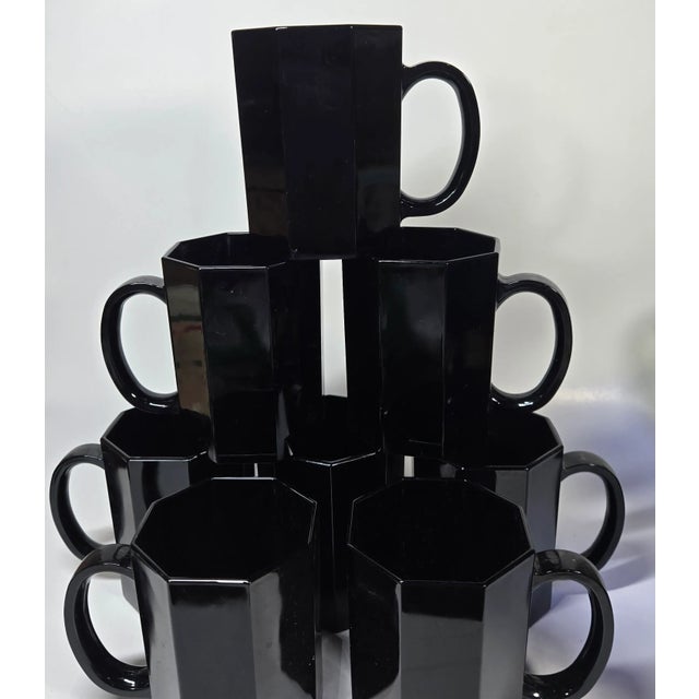 80s French Gothic Glam Mugs- Set of Eight For Sale - Image 17 of 17