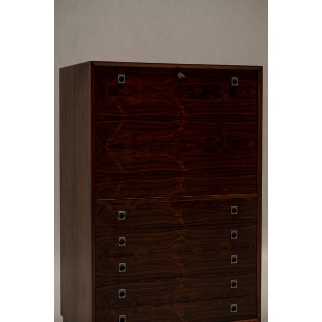 Brown Vintage Desk and Chair by Arne Vodder for Sibast, 1960s, Set of 2 For Sale - Image 8 of 18