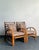 Mid 20th Century Vintage Rattan Lounge Chairs in Alan Campbell “Zigzag” for Quadrille - A Pair For Sale - Image 5 of 15