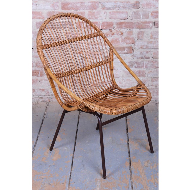 Mid-Century Modern Armchairs in Rattan by Alan Fuchs, 1940s, Set of 3 For Sale - Image 9 of 14